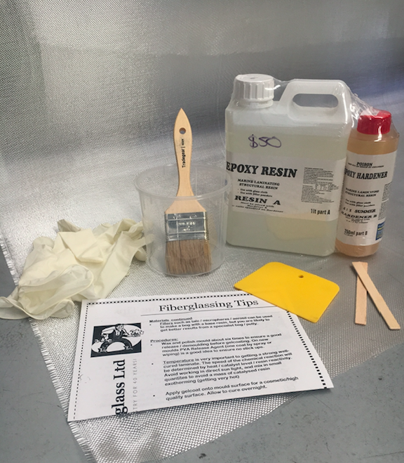 Epoxy Fibreglass Kit 1.25 litre NZ Fibreglass