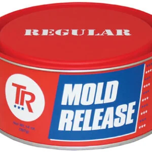 Red can of mould release wax.